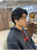 横浜★メンズミディアムフェザーパーマ