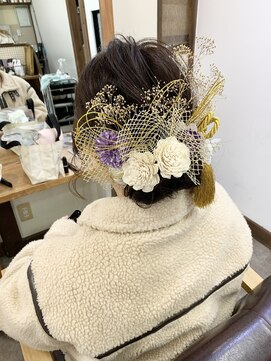 ガルボ ヘアー(garbo hair) 成人式セット ヘアアレンジ ヘアセット 振袖ヘア お呼ばれヘア