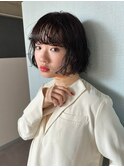 ボブパーマ/くせ毛カット/くせ毛風パーマ/くせ毛活かし/ミニボブ