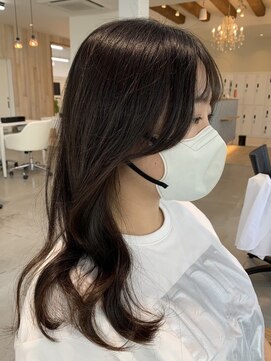 グランデュール 東静岡池田店(GRANDEUR) ダブルカラーミルクティーベージュカラーブルーブラックブリーチ