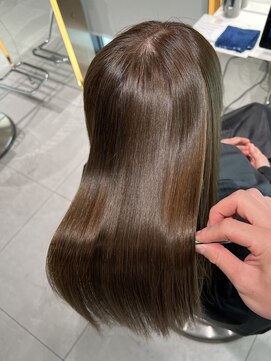 ロンドメリア 天神大名店(Lond Melia) イメチェンヘアスタイル美髪のススメワイドバングブルーブラック