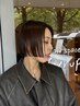 （アディクシーカラー使用）ツヤカラー＋カット＋トリートメント￥11300