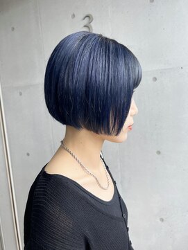 エム(EM) ネイビーブルー/デジタルパーマ/チェリーブラウン/下北沢