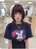 ハッシュカット/レイヤーカット/インナーカラー/平塚/湘南