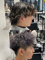 重めパーマから攻めのシルバーショート！