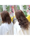 女子力ＵＰ♪人毛ウェーブエクステモテ髪★横浜駅エクステ専門店