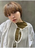 ショート/ニュアンスパーマ/ナチュラルパーマ/小顔ヘア/顔周り