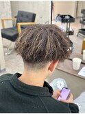 MEN’S HAIR/ブルーブラック/フェザーパーマ/稲毛駅
