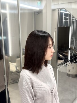 ストレートスタイル/艶髪/髪質改善/縮毛矯正/表参道/青山/外苑前