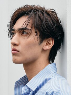 フィフス 原宿(fifth) 原宿フェザーパーマニュアンスパーマメンズカットセンターパート