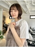 くびれボブ/切りっぱなし/大人ボブ/縮毛矯正/池袋