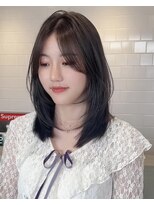 シェイト レイヤーカット 天神(ciate)&nbsp;レイヤーカット/バタフライレイヤー/ダブルカラー/ブリーチ/天神