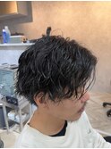 MEN’S HAIR/波巻ツイストスパイラル/フェザーパーマ/本八幡