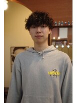 エディ(Edy)&nbsp;波巻きスパイラルパーマケアパーママッシュウルフ眉毛カット岡山