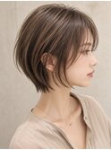 20代30代40代50代ナチュラル大人可愛いレイヤーショートボブ