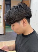 横浜メンズカットメンズパーマニュアンスパーマセンターパート