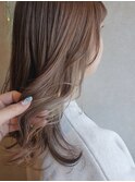 イヤリングカラー×ケアカラー×赤味オフカラー