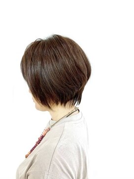 クオリス 上福岡店(QUALIS) 30代40代50代/小顔ハンサムショートウルフ/艶カラー/白髪染め/