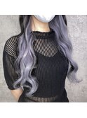 【モーブブルージュ】#インナーカラー#エクステ#三ノ宮