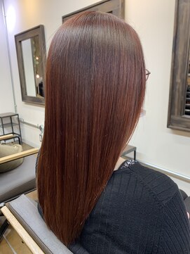 コレット ヘアー 大通(Colette hair) 酸性ストレート×バイオレットローズ