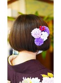 着物に似合うヘアアレンジ（ショート）