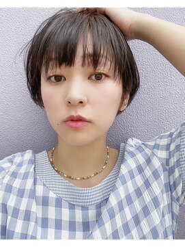 ソウコ(souko) souko.ショートヘア ダークアッシュ　シルバー　グレー