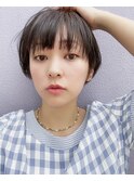 souko.ショートヘア ダークアッシュ シルバー グレー