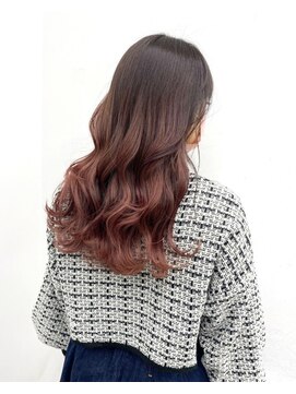 イース バイ アンブルリュクス 北千住(Ease by amble luxe) ピンクグラデーションカラー