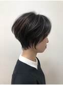 30代40代50代ひし形ショートボブメリハリショート