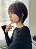 30代/40代/50代・絶壁解消・小顔前下がりショートボブ【倉田】