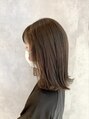 アイディール(:ideal)&nbsp;酸性ストレートに透明感カラー♪切りっぱなし外ハネミディアム