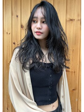 ブゾン(buZon) 【buZon ブゾン】ダークグレー×アンニュイウェーブヘア