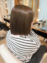 ネオリーブ チロル 横浜西口店(Neolive CiroL.)&nbsp;まとまる縮毛矯正　ボブ　オリーブベージュ