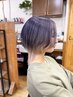 カット+デザインカラー+トリートメント（ケアブリーチ一回+艶カラー）