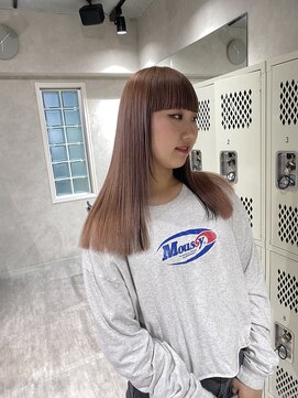 ハイプ(HYPE) 【藤沢横浜】ピンクベージュ/逆インナーカラー/ワイドバング