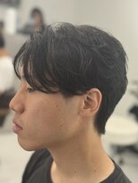 バース 梅田中崎町店(BIRTH)&nbsp;ニュアンスパーマセンターパートフェザーパーマ韓国メンズパーマ