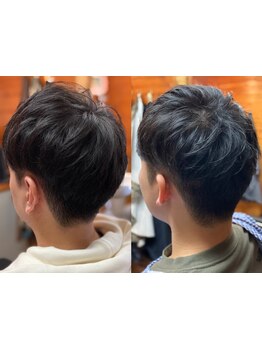 全てに眉毛カットメニュー付!メンズカット＋シェービング＋ヘッドスパ4,700円!清潔感のある爽やかな印象に*