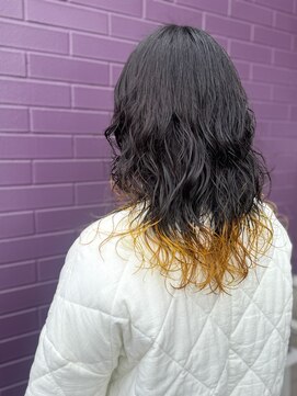 ブランカ バイ リッカ(Blanca by Ricca) ビタミンイエロー　テイルカラー/裾カラー