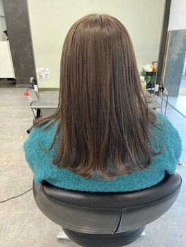 ガルボヘアー 桟橋店(garbo hair) ラテブラウン　艶髪　まろやかカラー　大人女子