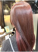 ロングショートワンカールパーマカーキグレージュ前髪錦糸町