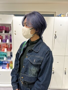 オーシャン(Ocean) 【OceanHair&Life田中愛梨】ダブルカラ/ブルーラベンダー/ウルフ