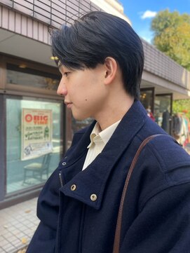 エムヘアー  下北沢(em hair) センターパート/ブルーブラック