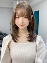 エトラ 渋谷店(etora)&nbsp;韓国ヘア レイヤーカット くびれヘア ハイライトカラー"