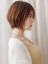 モッズヘア 上尾西口店(mod's hair) 美髪アプリコットオレンジマッシュショートボブZ上尾30代40代