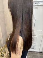 ファビ 渋谷(Fab)&nbsp;くびれヘア/暗めカラー/アプリコットオレンジ/縮毛矯正