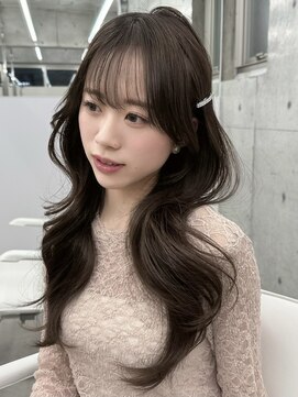 エヌアイ オモテサンドウ(ni omotesando) ☆バレッタアレンジ 顔周りカット ショコラグレージュ☆