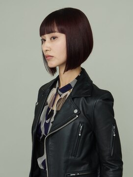 ピークアブー 原宿ハラカド(PEEK-A-BOO) くせ毛多毛ボブショート前下がりモードワイドバングかっこいい