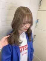 ヘアースペースブルーム プリュス 石橋店(HAIR SPACE BLOOM plus) ミルクティーベージュ/透明感カラー/韓国ヘア