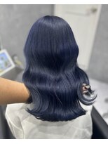 シーエスメイドバイシャチュー 栄店(CS made by SHACHU) ネイビーアッシュ/ネイビーブルー/ブリーチカラー