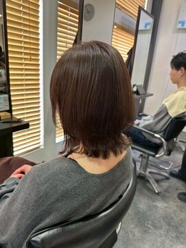 エクファ ヘア シェリル 草津 南草津店(ex-fa hair cherir) 黒髪カタログ/クラゲヘアー/オリーブグレー/南草津